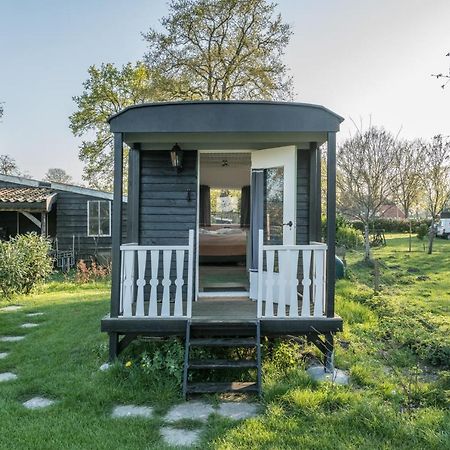 Pipowagen Elsebein Groningen Westerwolde Unieke Ligging Met Eigen Tuin En Vrij Uitzicht Over Veld Naar Natuurgebied Onstwedde Eksteriør bilde