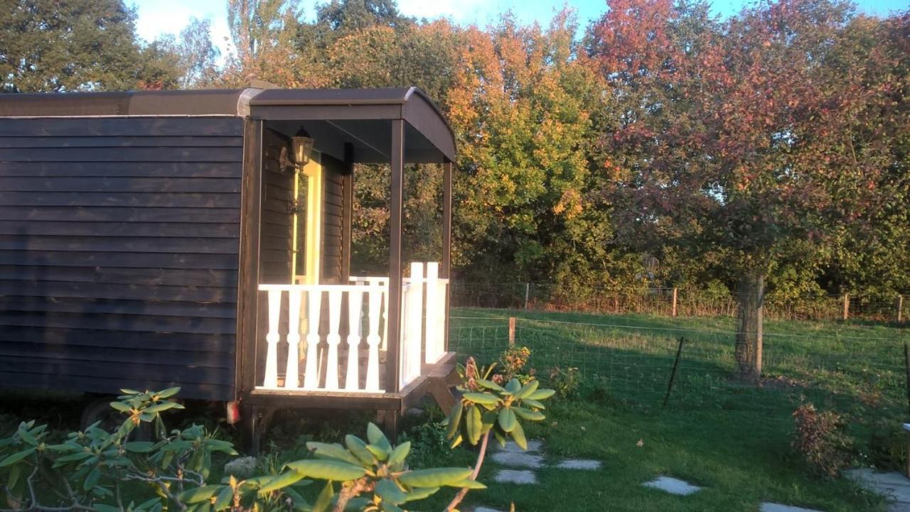 Pipowagen Elsebein Groningen Westerwolde Unieke Ligging Met Eigen Tuin En Vrij Uitzicht Over Veld Naar Natuurgebied Onstwedde Eksteriør bilde