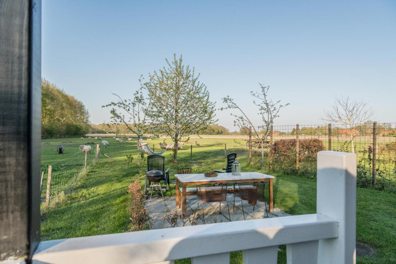 Pipowagen Elsebein Groningen Westerwolde Unieke Ligging Met Eigen Tuin En Vrij Uitzicht Over Veld Naar Natuurgebied Onstwedde Eksteriør bilde